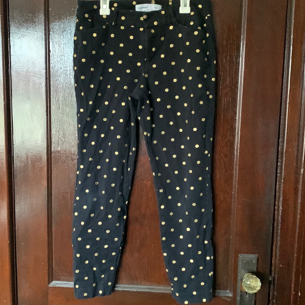 Gold Polka Dot Pixie Pants